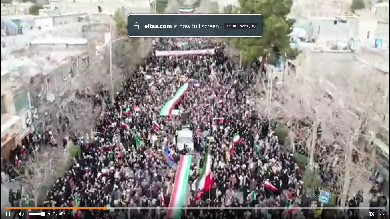 سیل خروشان مردم نیشابور در چهل و هفتمین جشن پیروزی انقلاب  ▫️دفتر خبری صدا و سیما_نیشابور