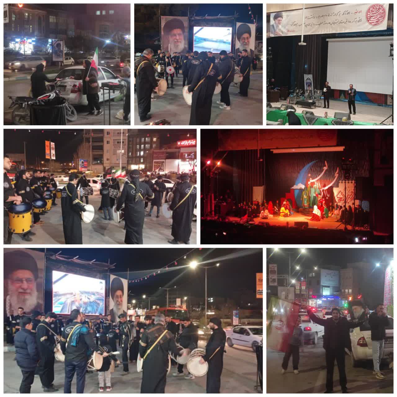 اجتماع بزرگ عزاداران امیرالمؤمنین(ع) در فرهنگسرای سیمرغ نیشابور برگزار شد  اجتماع بزرگ عزاداران امیرالمؤمنین(ع) همزمان با شب نوزدهم ماه مبارک رمضان و لیالی پرفیض قدر، در سوگ قائد شهید و پدر اُمّت، امام سیدعلی الحسینی الخامنه‌ای(قدس سره الشریف) و شهدای جنگ رمضان، شب گذشته در فرهنگسرای سیمرغ نیشابور برگزار شد.  این مراسم با اهتمام سازمان فرهنگی، اجتماعی و ورزشی شهرداری نیشابور، مجمع انصار الحسین، مجمع حیدریون، بسیج مداحان و گروه نمایشی «چوب‌خط» نیشابور و با حضور پرشور عزاداران برگزار شد.