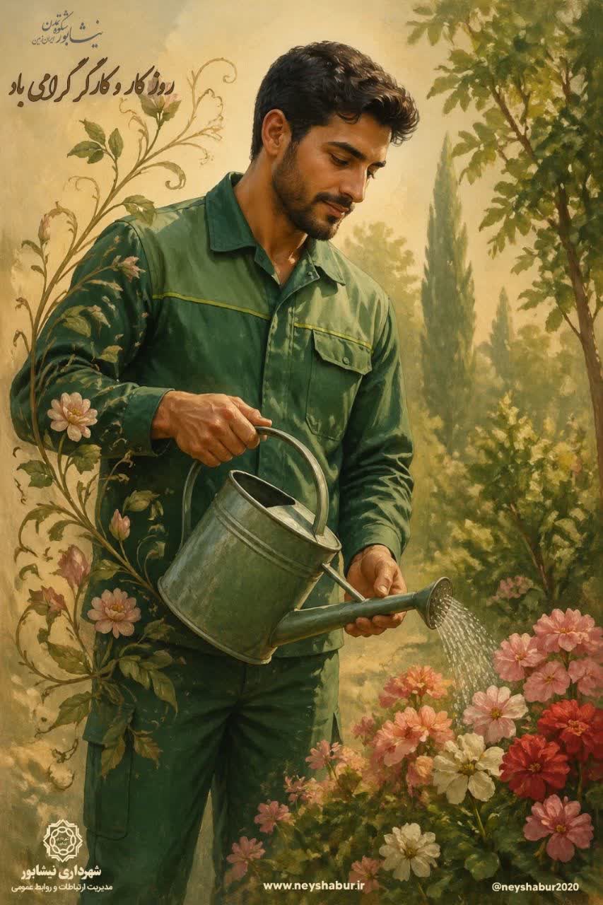 شهر با عشق تو رنگ سبز می‌پوشد،  تو بی‌صدا زیبایی را به خیابان‌ها هدیه می‌دهی.  🌺 روزت مبارک ای قهرمان بی‌ادعای شهر!
