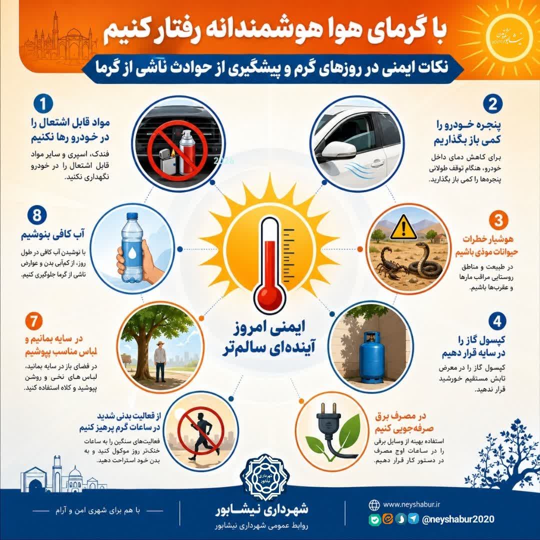 با گرمای هوا هوشمندانه رفتار کنیم
