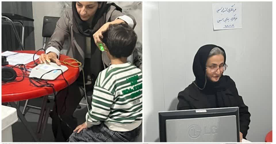 اجرای طرح غربالگری بینایی سنجی و شنوایی ستجی در پارک بانوان نیشابور