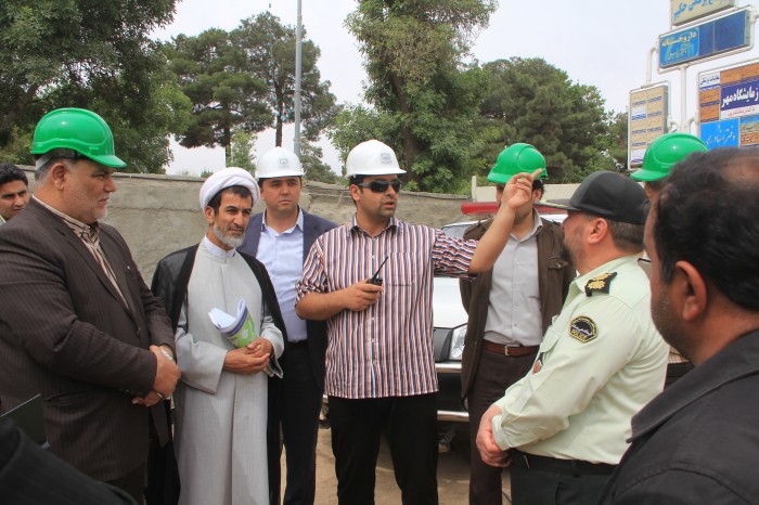 بازدید هفتگی اعضای شورای اسلامی شهر نیشابور از روند اجرایی پروژه های شهری